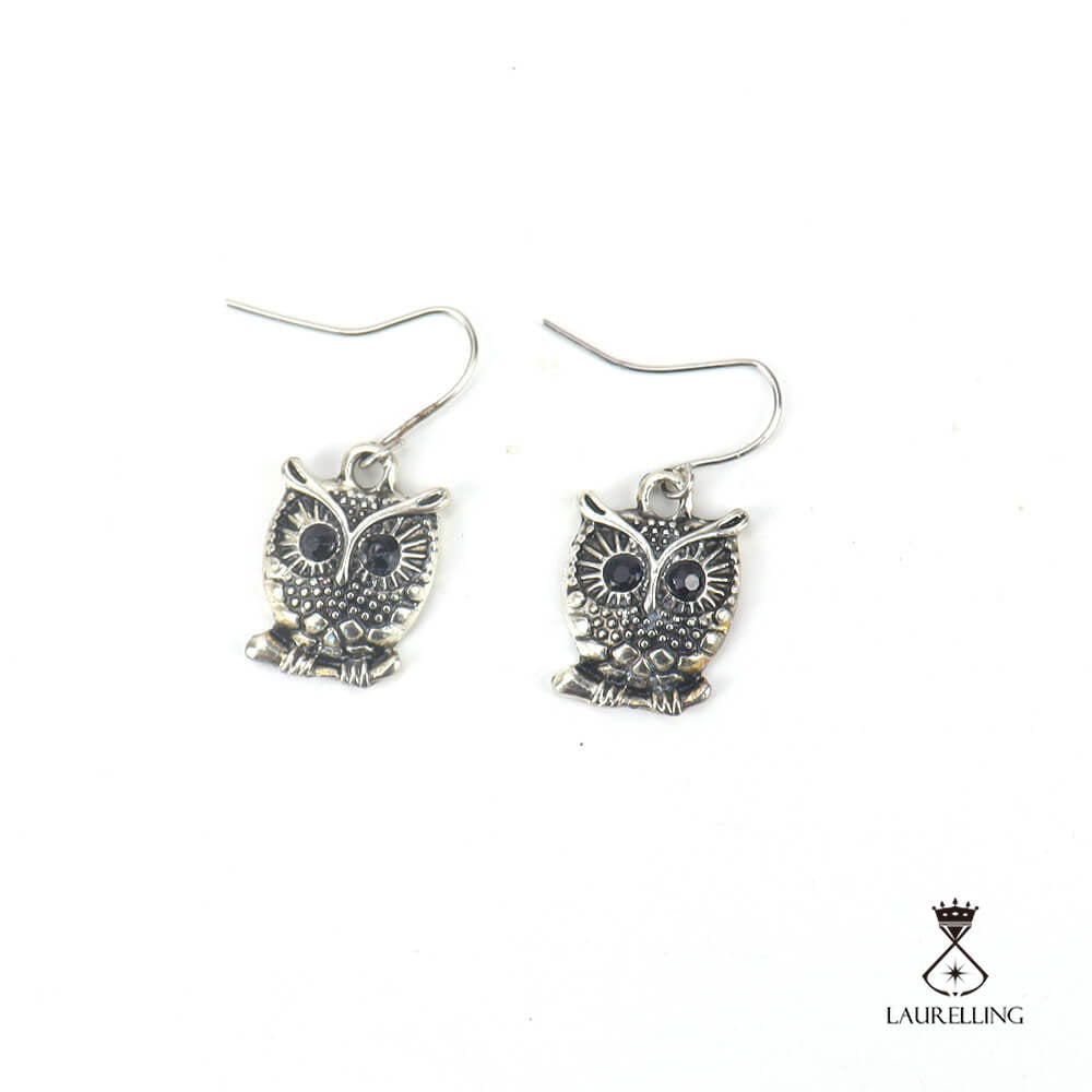 Vintage Owl Stud Earrings