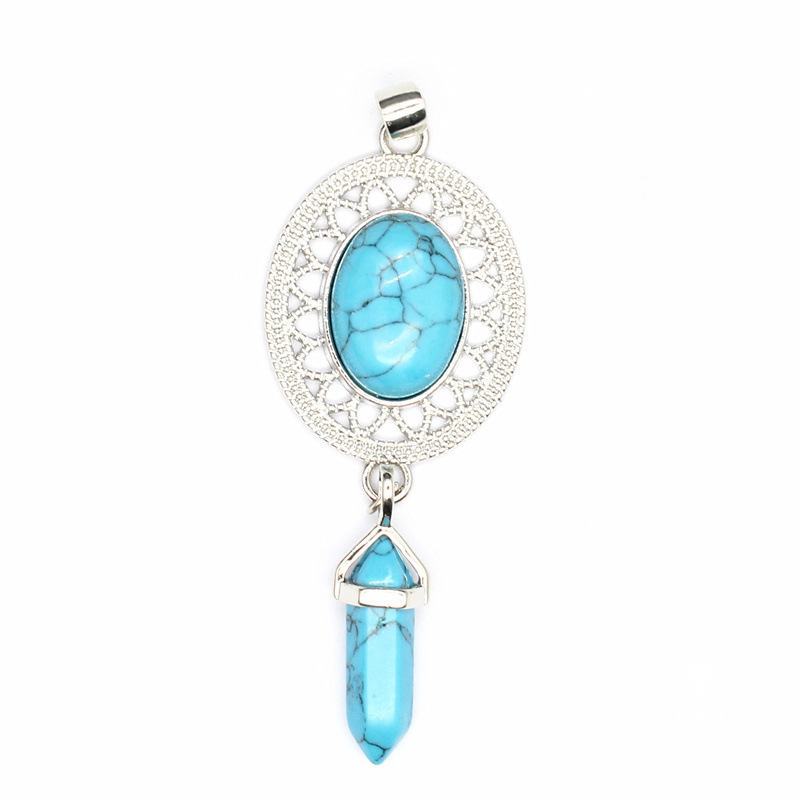 Temperament Crystal Hollow Hexagonal Pendant