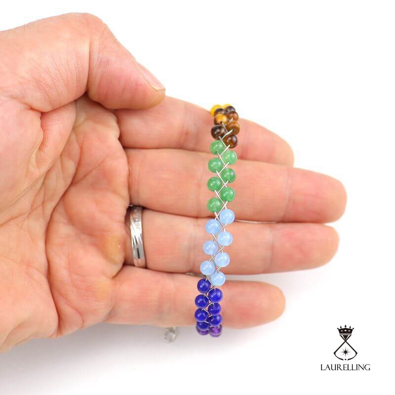 Simple Woven Crystal Bead Adjustable Bracelet