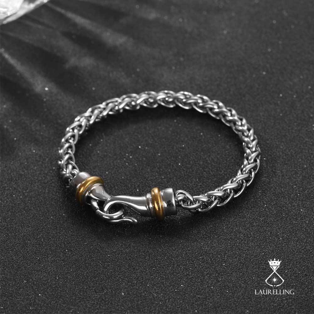 Titanium Steel Gold Plated Fashion Twist Bracelet