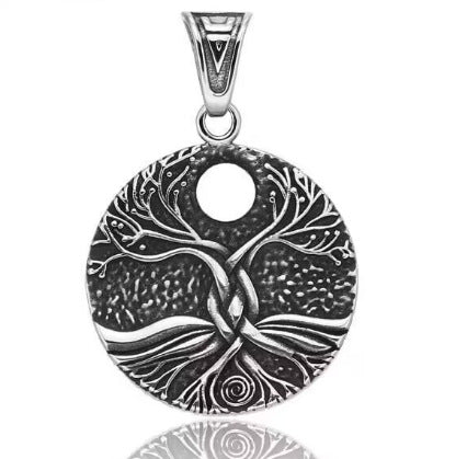 Tree of Life Stainless Steel Pendant Necklace