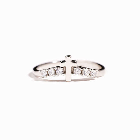 Women's Storms Of Life Cross Arch Ring