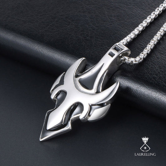 Tiger Tooth Fighter Pendant Necklace