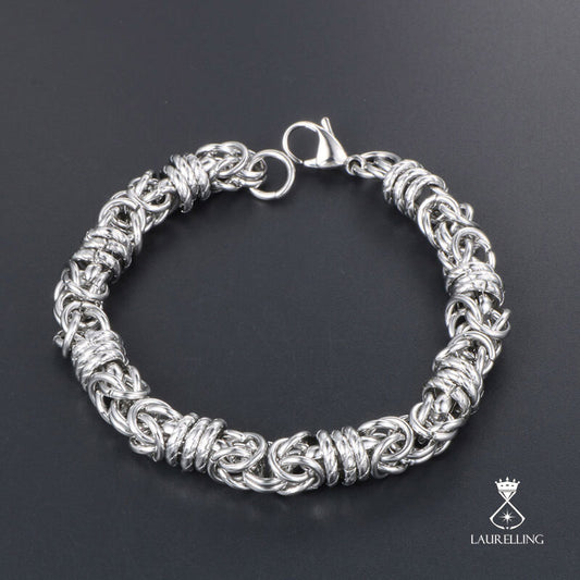 Simple Woven Stainless Steel Bracelet