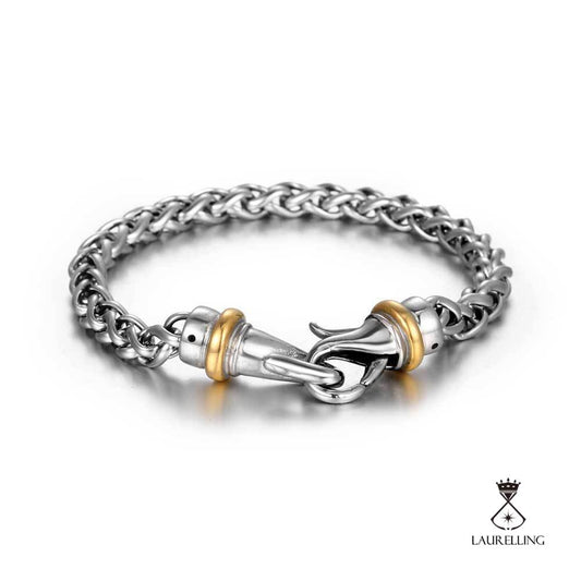 Titanium Steel Gold Plated Fashion Twist Bracelet
