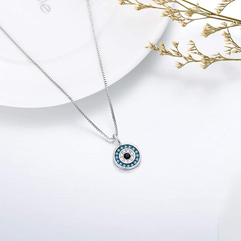Hamsa Devil's Eye Pendant Necklace
