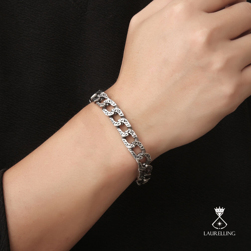 Titanium Steel Textured Personality Bracelet