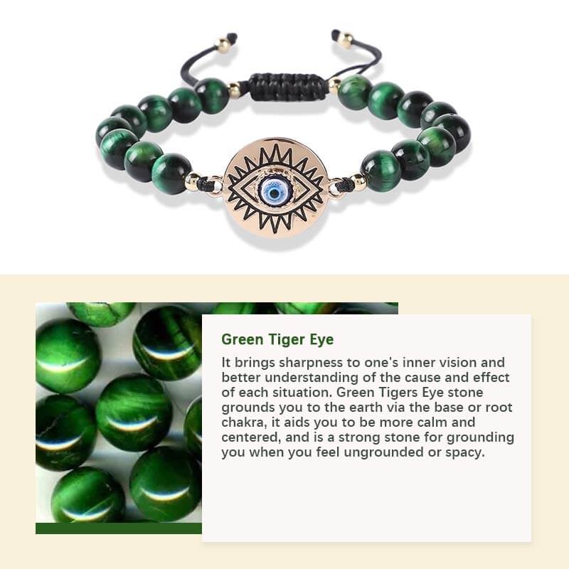 Tiger Eye Evil Eye Protection Bracelet