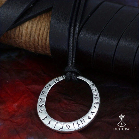 Lover Country Pendant with Old Rune Viking Necklace