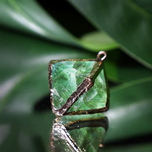 Moldavite Natural Crystal Pendant