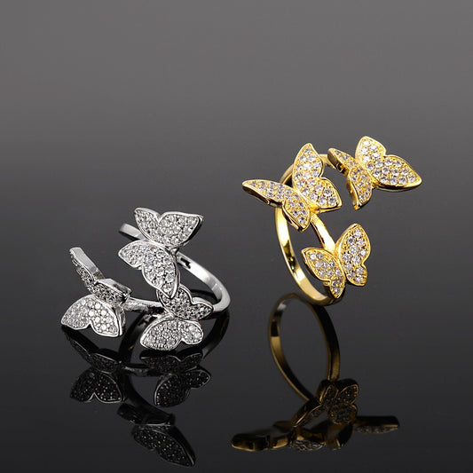 Fashion Butterfly Open Ring