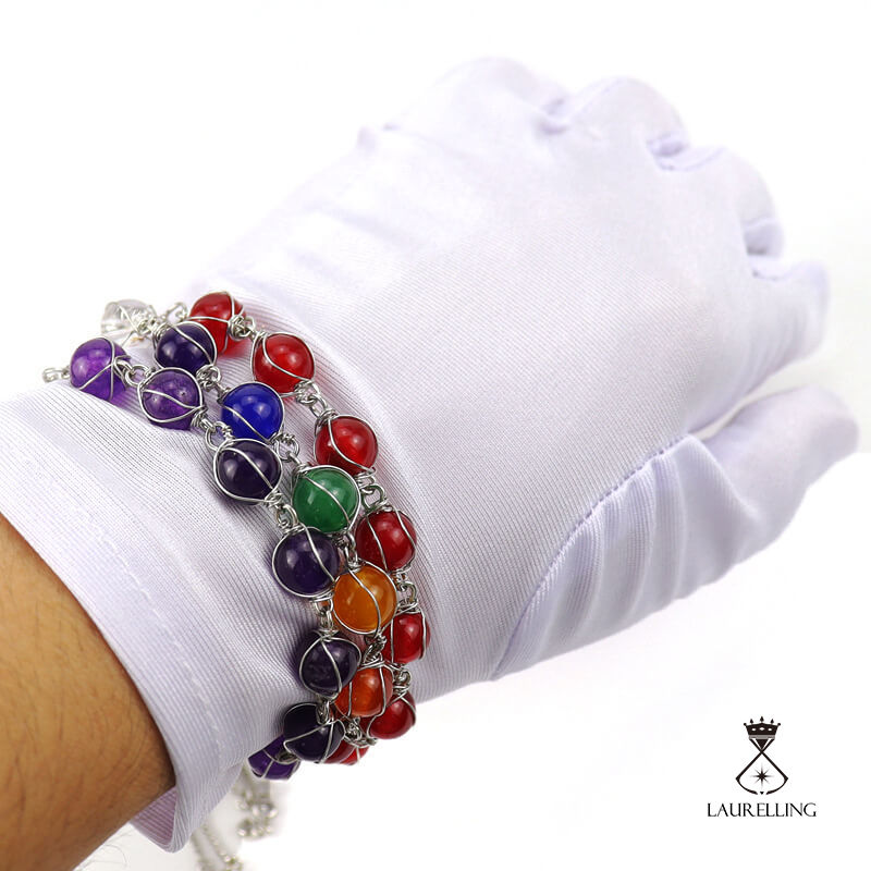 Crystal Bead Push-pull Adjustable Bracelet