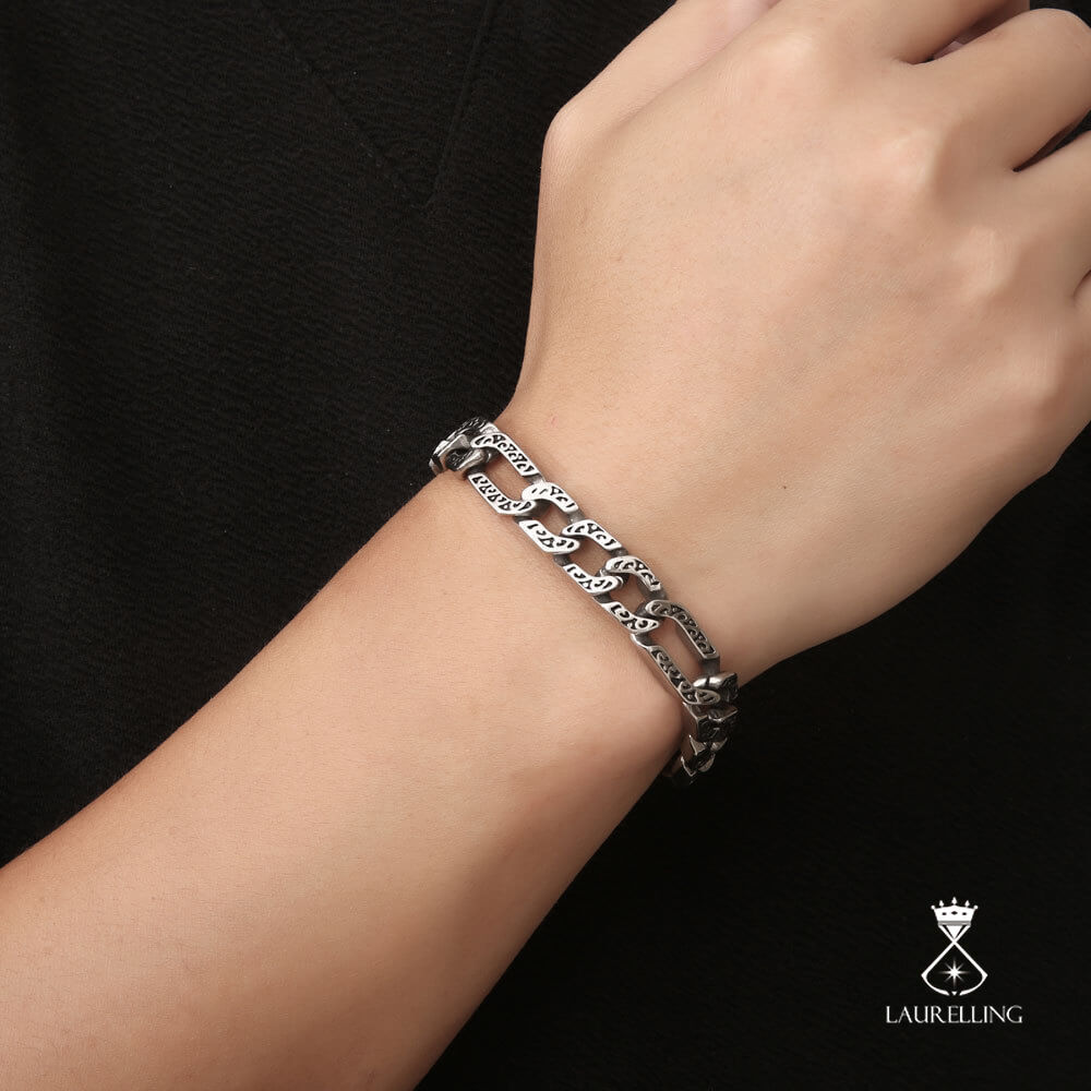 Titanium Steel Textured Personality Bracelet