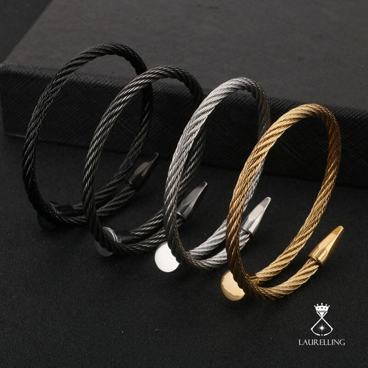 Stainless Steel Nail Wire Bracelet