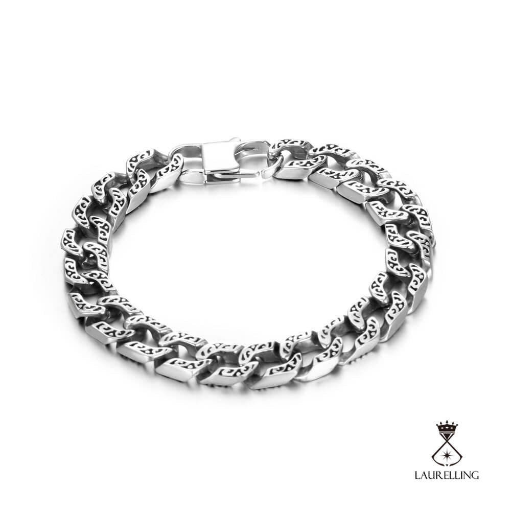 Titanium Steel Textured Personality Bracelet