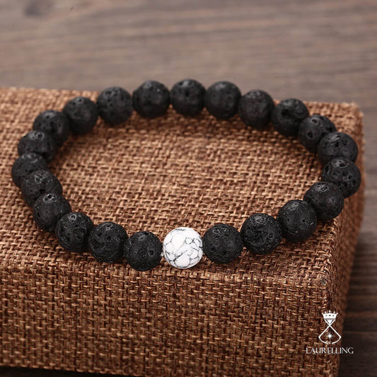 Volcanic Stone Beads Woven Bracelet