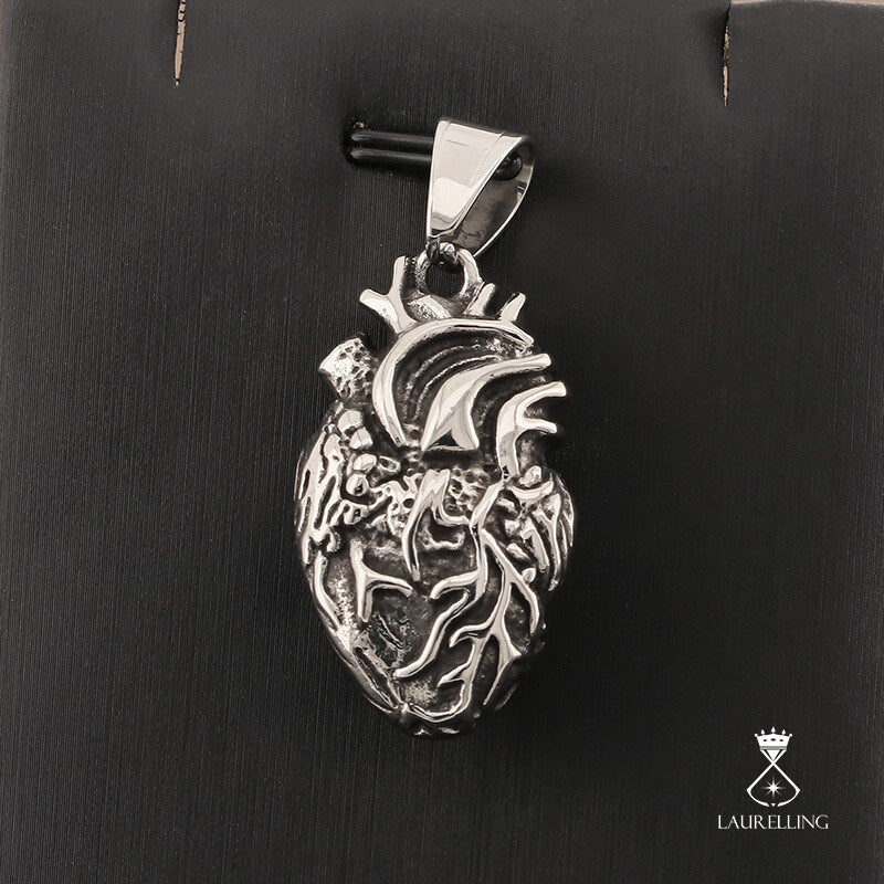 Creative Human Heart Organ Pendant Necklace