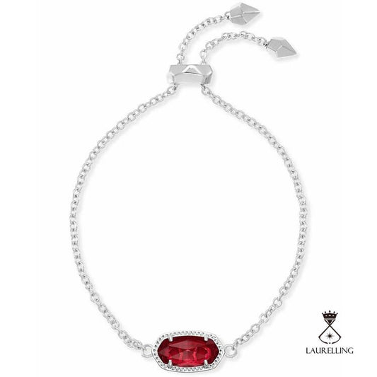 Oval Faceted Birthstone Bracelet