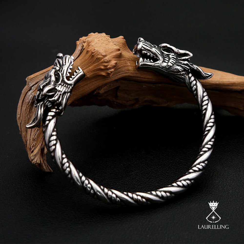 Stainless Steel Viking Solid Faucet Bracelet