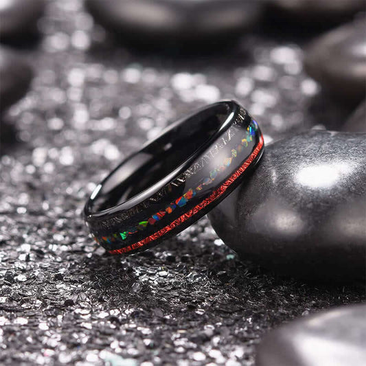Black Tungsten Carbide Simple Ring