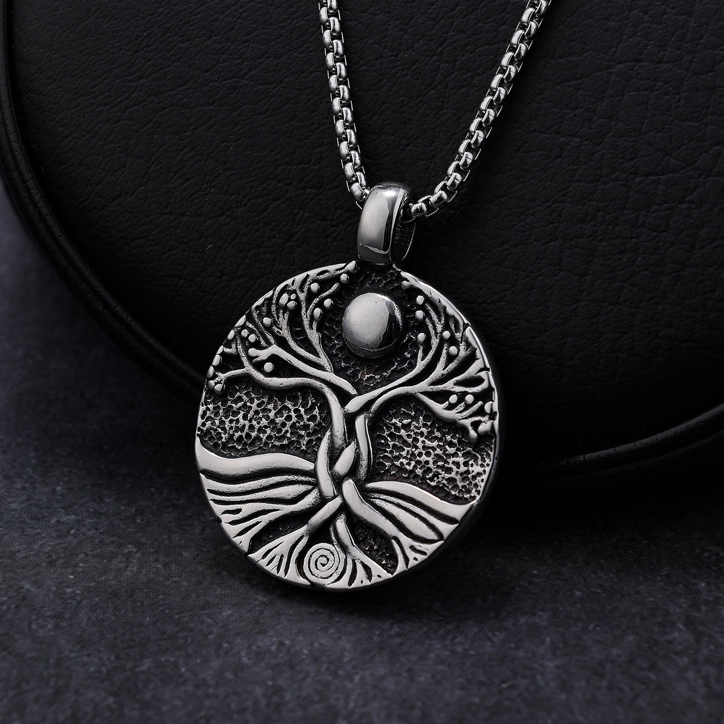 Tree of Life Stainless Steel Pendant Necklace