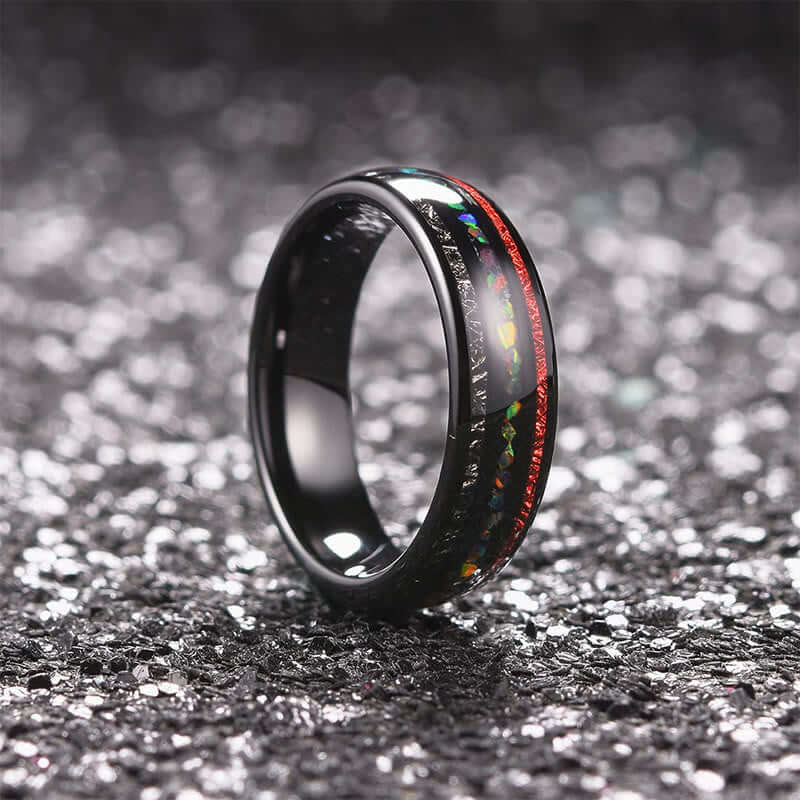 Black Tungsten Carbide Simple Ring