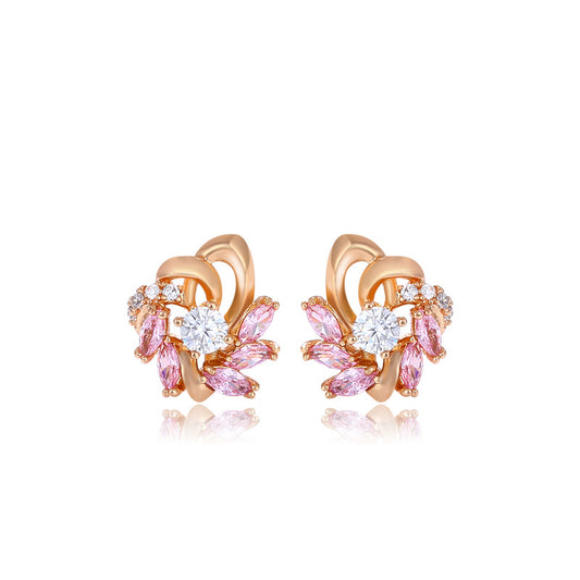 Women's Delicate Luxury Flower Stud Earrings