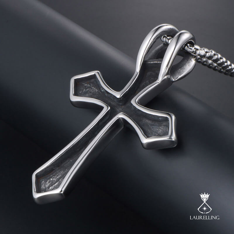 Punk Retro Cross Pendant Necklace