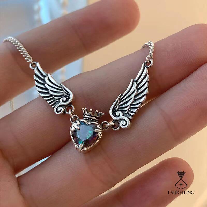 Angel Wings Fashion Heart Pendant