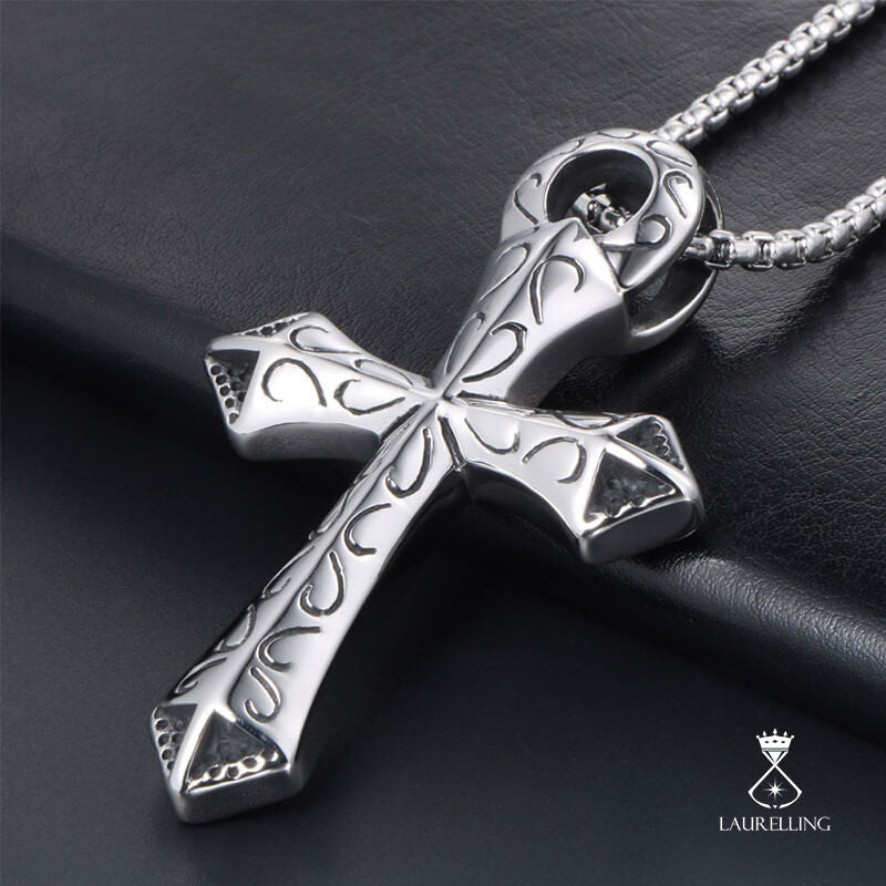 Punk Retro Cross Pendant Necklace