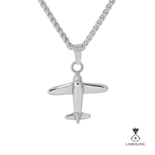 Stainless Steel Aircraft Pendant Mustang Fighter Necklace