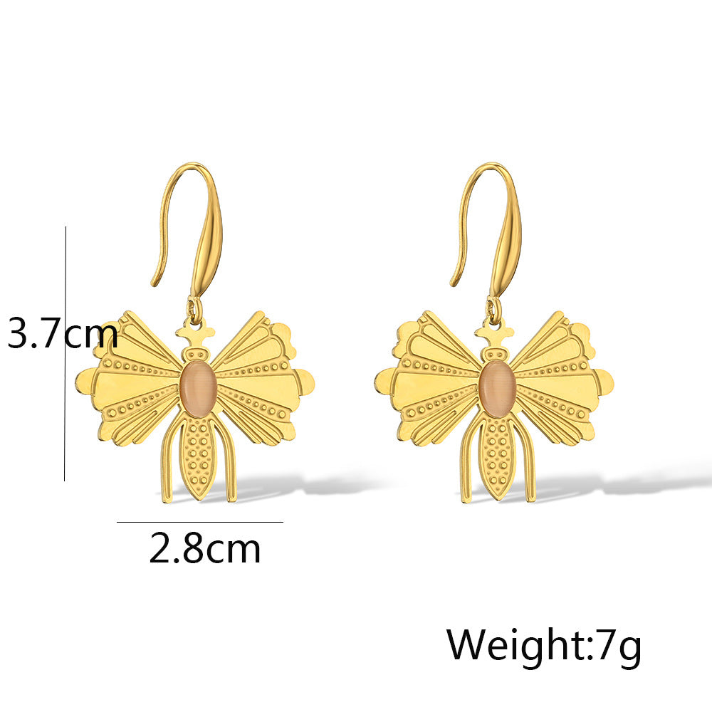 Cute Bee Dangle Pendant Earrings