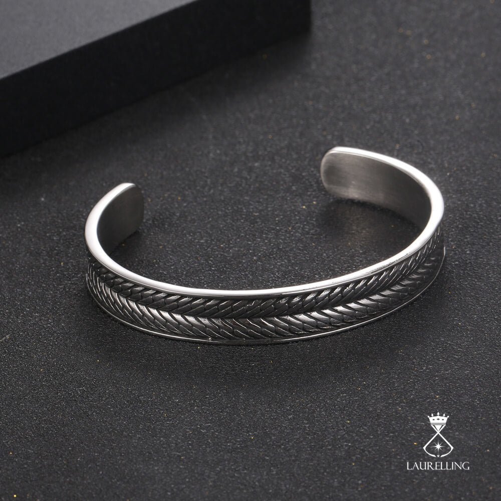 Vintage C-shaped Open Stalk Bracelet