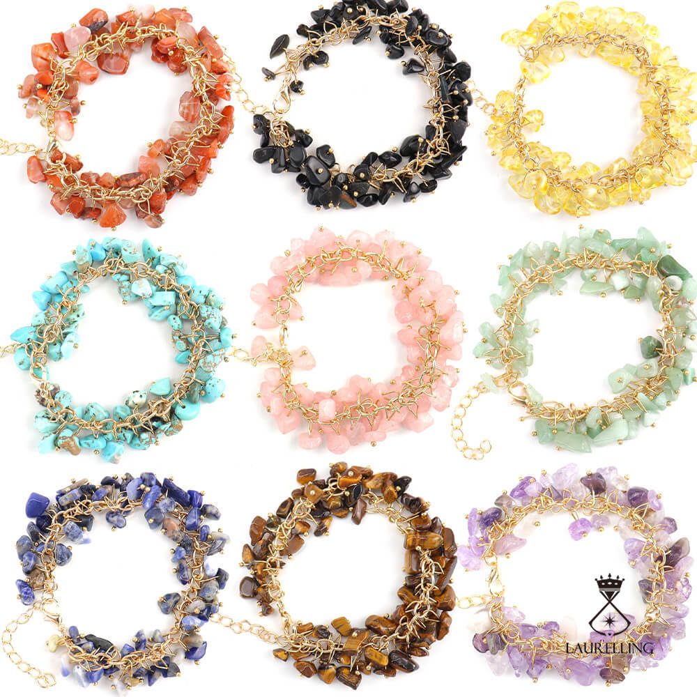 Bohemian Stone Crystal Multi-colored Bracelet