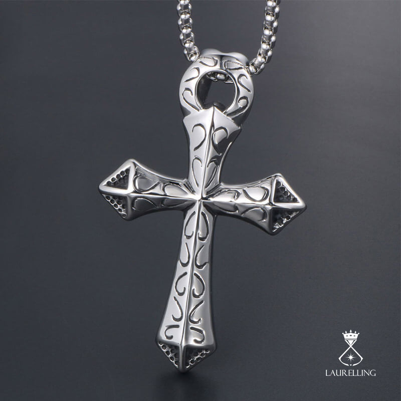 Punk Retro Cross Pendant Necklace