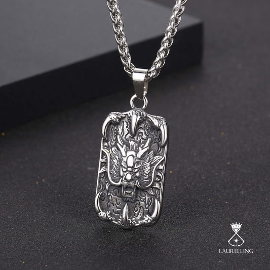 Dragon Claw Tag Pendant Necklace