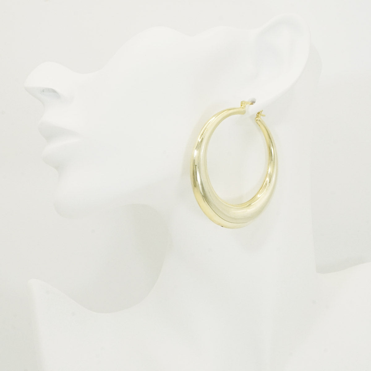 Chunky Big Gold Hoop Earrings