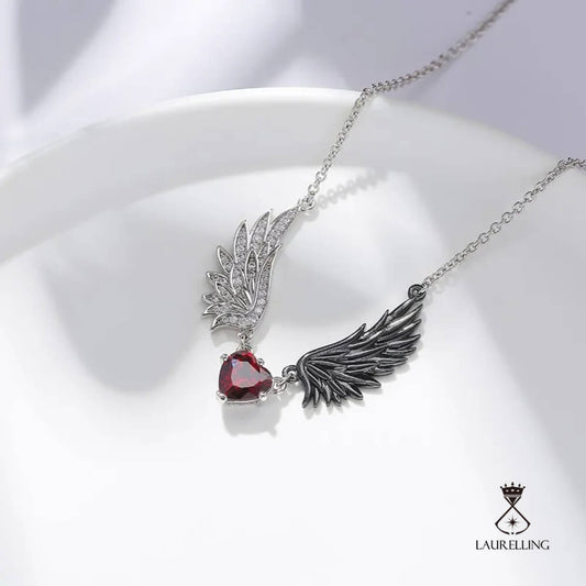 Angel Wings Fashion Heart Pendant